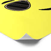 Poster Lunettes de soleil Emoji (Coin)