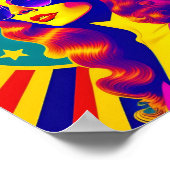 Poster Lunettes de soleil Funky Retro Pop Girl (Coin)