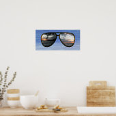 Poster Lunettes de soleil Hawaii (Cuisine)