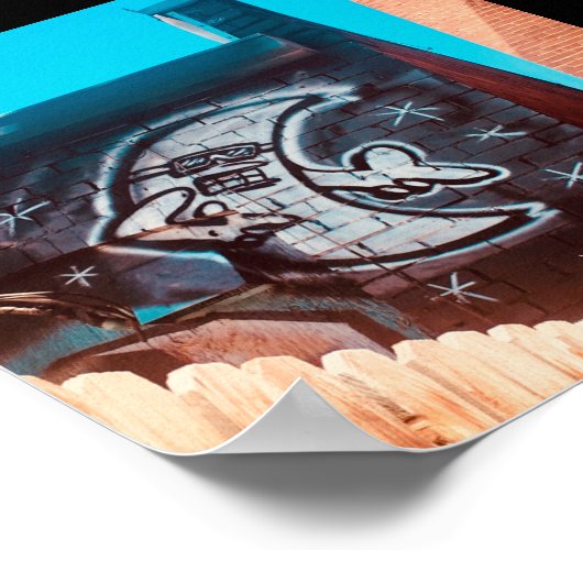 Poster lunettes de soleil la nuit de lune (Coin)