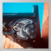 Poster lunettes de soleil la nuit de lune (Devant)