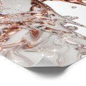 POSTER LUNETTES DE SOLEIL OR ROSE AVEC ÉCLABOUSSURES D'EA (Coin)