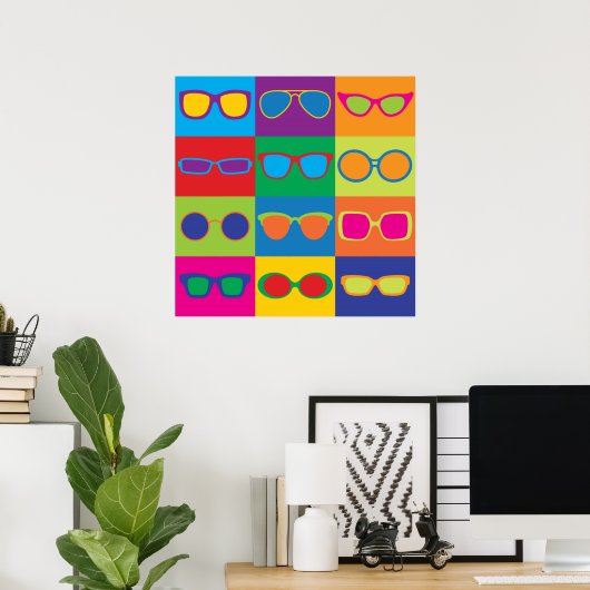 Poster Lunettes de vue Pop Art (Bureau à domicile)
