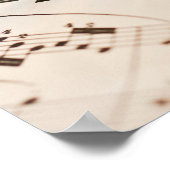 Poster Lunettes de vue sur Partition (Coin)