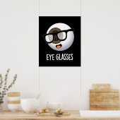 Poster Lunettes Drôles de blagues sur le globe oculaire F (Cuisine)