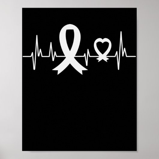 Poster Lung Awareness Pearl Ribbon (Devant)