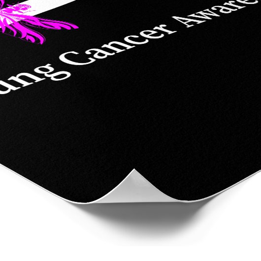 Poster Lung Awareness Pearl Ribbon (Coin)