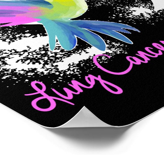 Poster Lung Awareness Pearl Ribbon (Coin)