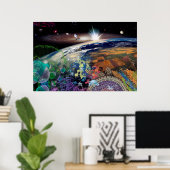 Poster L'univers en bref (Bureau à domicile)