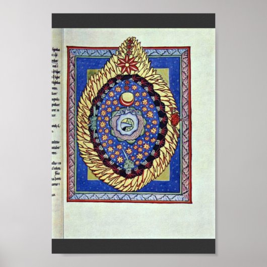Poster L'Univers Par Meister Des Hildegardis-Codex (Bes (Devant)