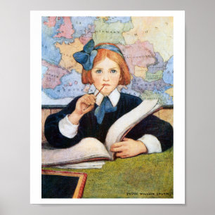 Poster L'universitaire Jessie Willcox Smith