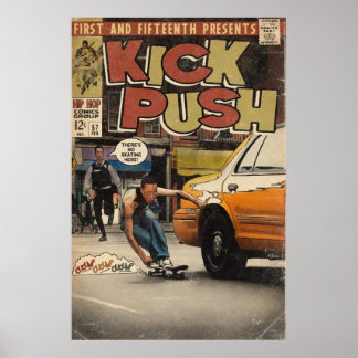 Poster Lupe Fiasco Kick Push Comédie Livre Parodie