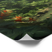 Poster Lush Green Tropical Rainforest Jungle River (Coin)