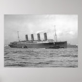 Poster Lusitania quitte New York (Devant)