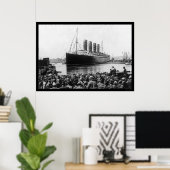 Poster Lusitania Spectators 1907 (Bureau à domicile)