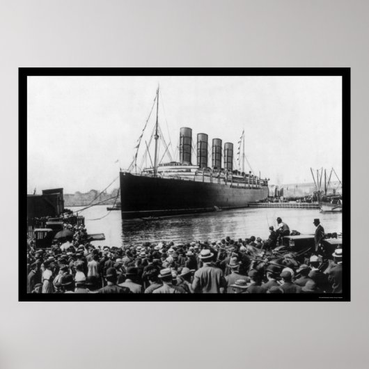 Poster Lusitania Spectators 1907 (Devant)