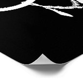 Poster Lustre blanc et noir chic (Coin)