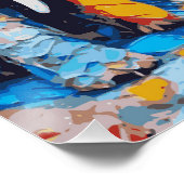 Poster lustré Eléphant mignon (Coin)