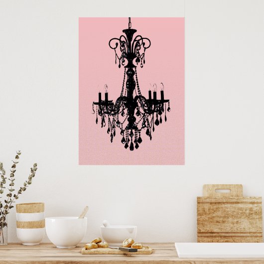Poster Lustre et rose (Cuisine)