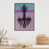 Poster Lustre - Grunge Violet (Cuisine)