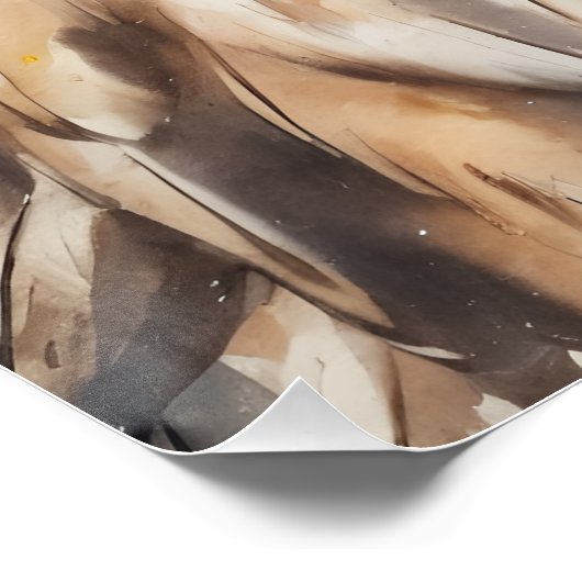 Poster lustré Hawk no 5 (Coin)