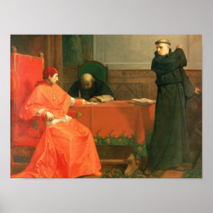 Poster Luther devant le cardinal Cajetan