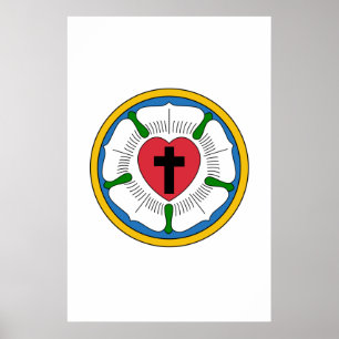 Poster Lutherrose Luther Rose Lutheranisme Martin Luther
