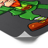 Poster Lutin de la Saint-Patrick qui fait le dab Garçons (Coin)