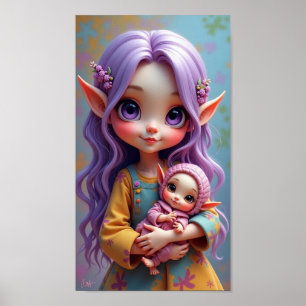 Poster *Lutin et poupée elfe