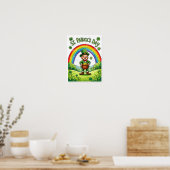 Poster Lutin Gnome Saint-Patrick Fête du Trèfle (Cuisine)