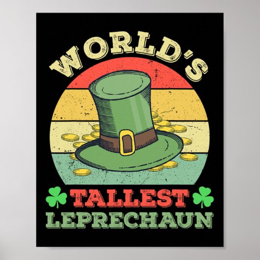 Poster Lutin irlandais drôle de la Saint-Patrick le plus  (Devant)