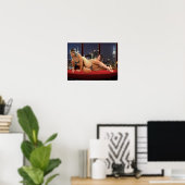 Poster Lutte au penthouse sexy (Bureau à domicile)