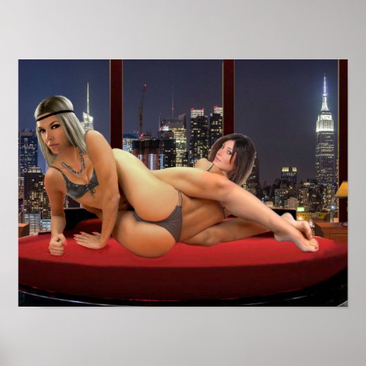 Poster Lutte au penthouse sexy (Devant)