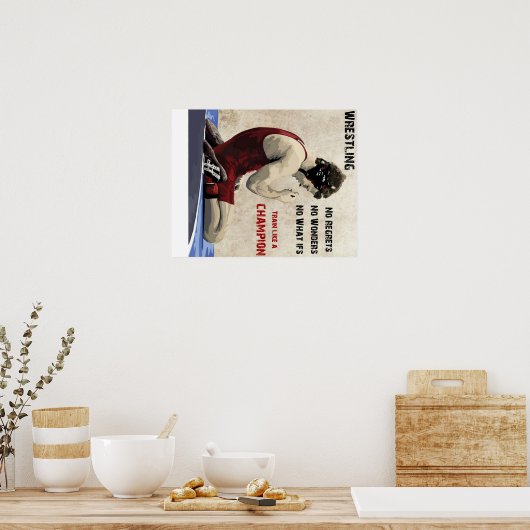 Poster lutte - aucun regret (Cuisine)