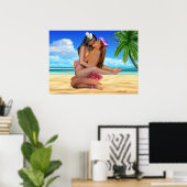 Poster Lutte avec baiser (Bureau à domicile)