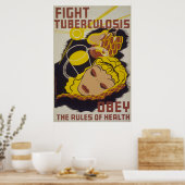 Poster Lutte contre la tuberculose (Cuisine)