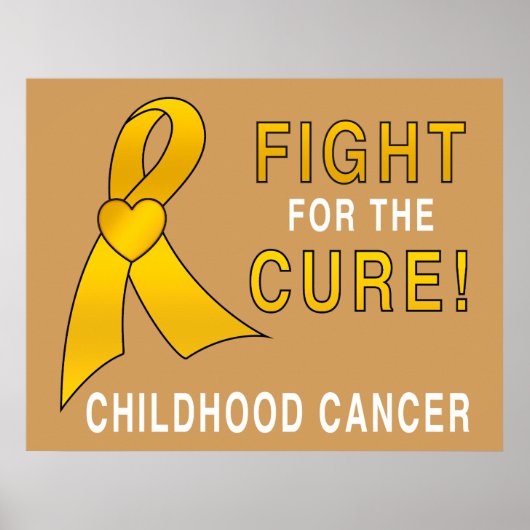 Poster Lutte contre le cancer chez les enfants pour la gu (Devant)