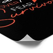 Poster Lutte contre le cancer de la leucémie Ruban (Coin)