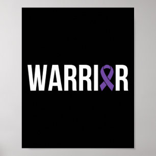 Poster Lutte contre le cancer du pancréas Ruban du cancer