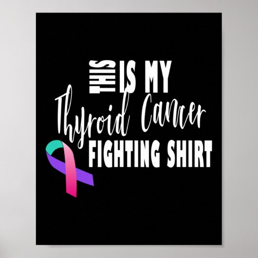 Poster Lutte contre le cancer Thyroïde Sensibilisation au (Devant)