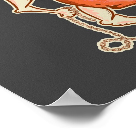 Poster Lutte contre les carottes Légumes amusants (Coin)