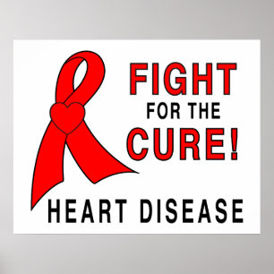 Poster Lutte contre les maladies cardiaques pour la guéri