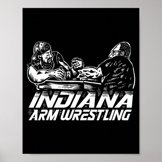 Poster lutte de bras de l'Indiana (Devant)