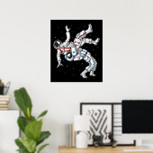 Poster Lutte des astronautes (Bureau à domicile)