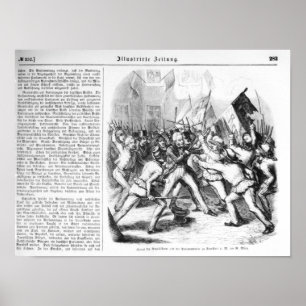 Poster Lutte entre les Républicains et le Parlement