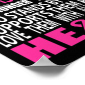 Poster Lutte et forte sensibilisation de la famille au ca (Coin)