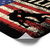 Poster Lutte États-Unis Drapeau Chemise Lutte 4ème De J (Coin)