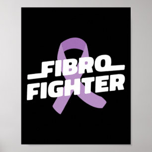 Poster Lutte - Fibromyalgie Sensibilisation au ruban viol