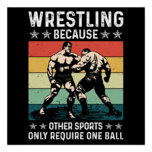 Poster Lutte parce que les autres sports nécessitent un b
