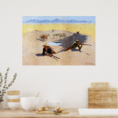 Poster Lutte pour le trou d'eau ~ Frederic Remington (Cuisine)